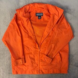 Lands' End Kids Orange Windbreaker Jacket - Size S (7-8)